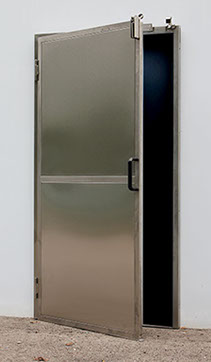 Porta in acciaio inox