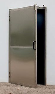Porta in acciaio inox