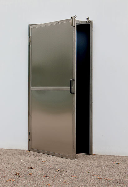 Porta in acciaio inox